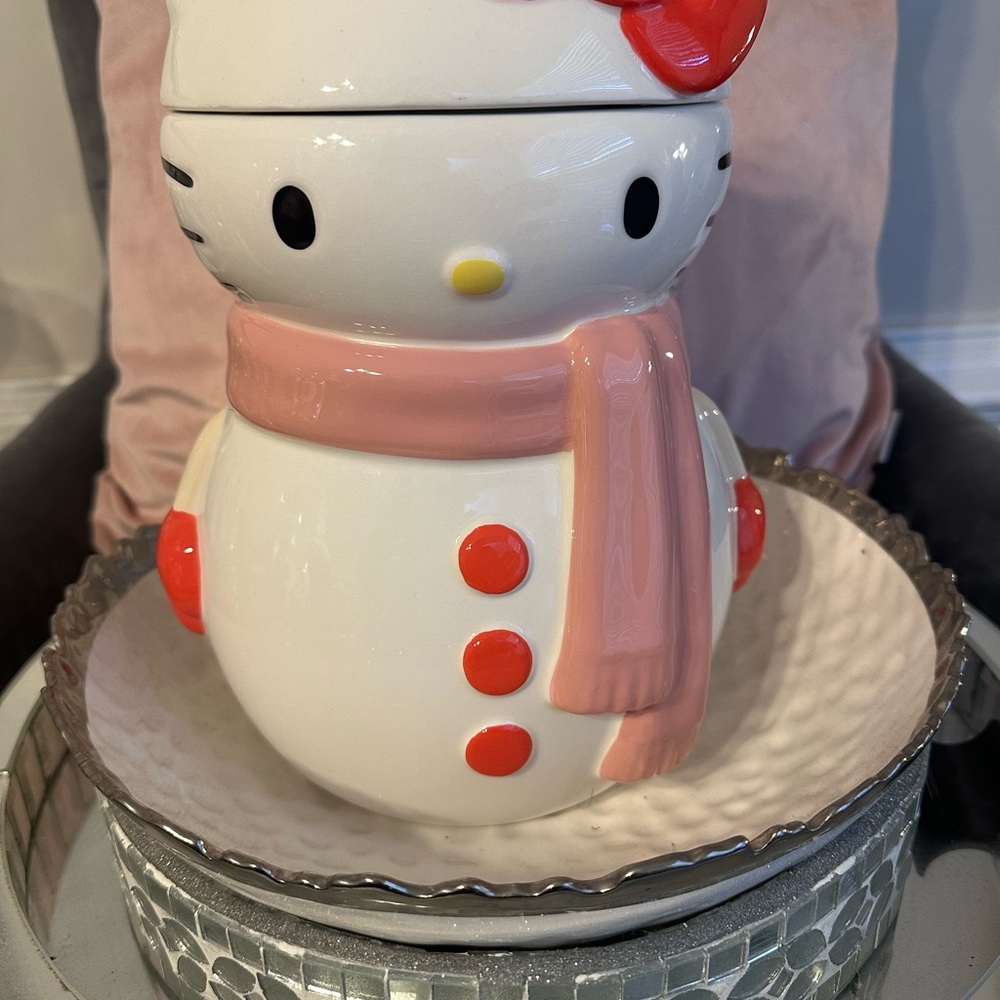 Hello Kitty Snowman Cookie Jar